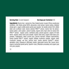 Standard Process Canine Dermal Support powder with dosing scoop for precise weight-based administration.