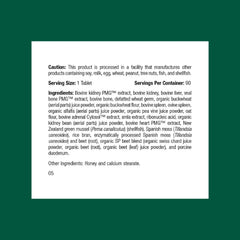 Standard Process Inc. Feline Renal Support tablets close-up highlighting kidney health support.