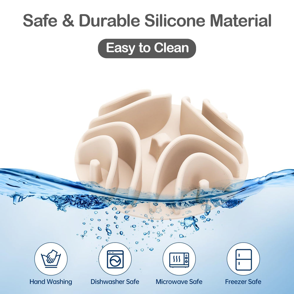 Stankeloko slow feeder is dishwasher-safe for quick cleaning
