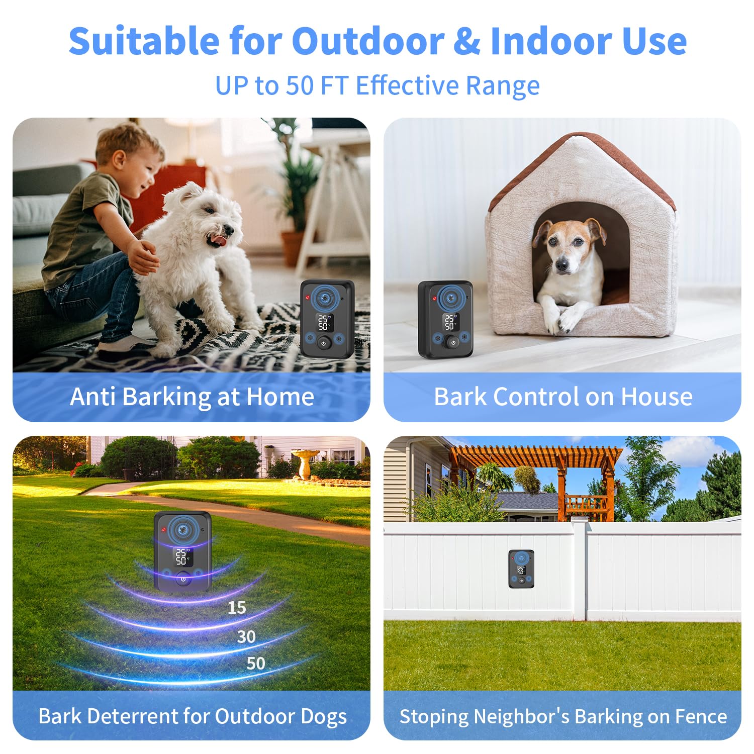 STANWIS anti barking device portable design easy to carry during walks.