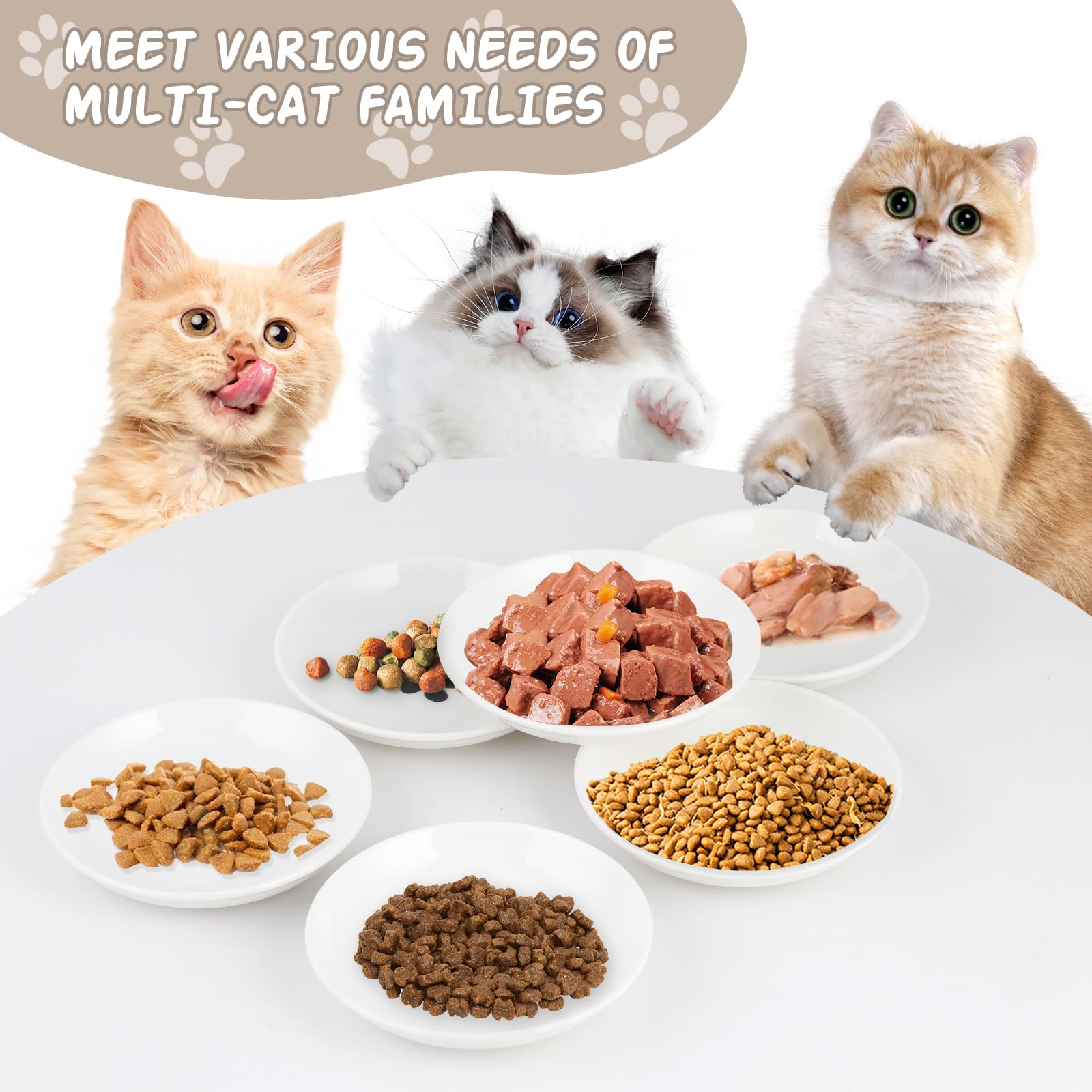 STAOVA 15 cm diameter bowls offer shallow depth for easy licking and whisker relief.