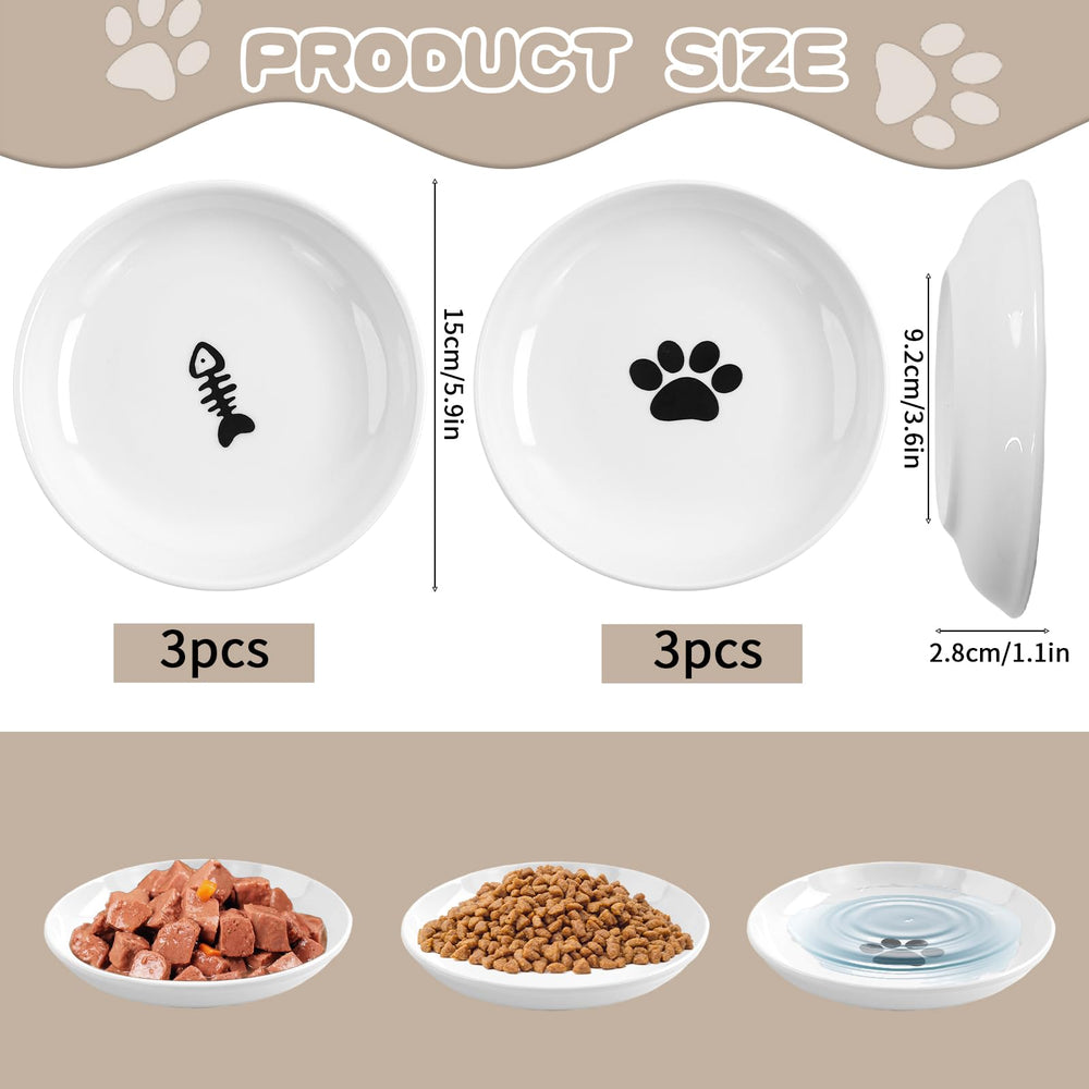 STAOVA cat bowls fishbone-pattern design boosts mealtime engagement and appetite.