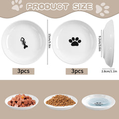 STAOVA cat bowls fishbone-pattern design boosts mealtime engagement and appetite.