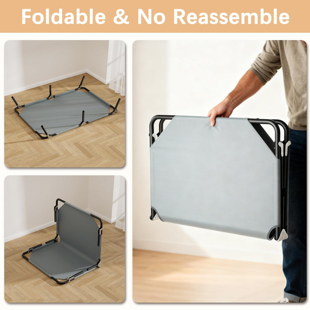 STARLATTA elevated bed enhances air flow for pet comfort on hot days