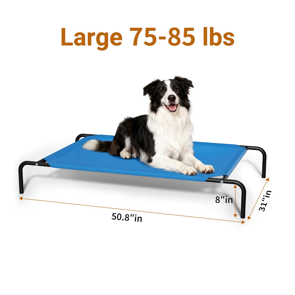 STARLATTA elevated bed legs with no-slip feet for stable outdoor setup