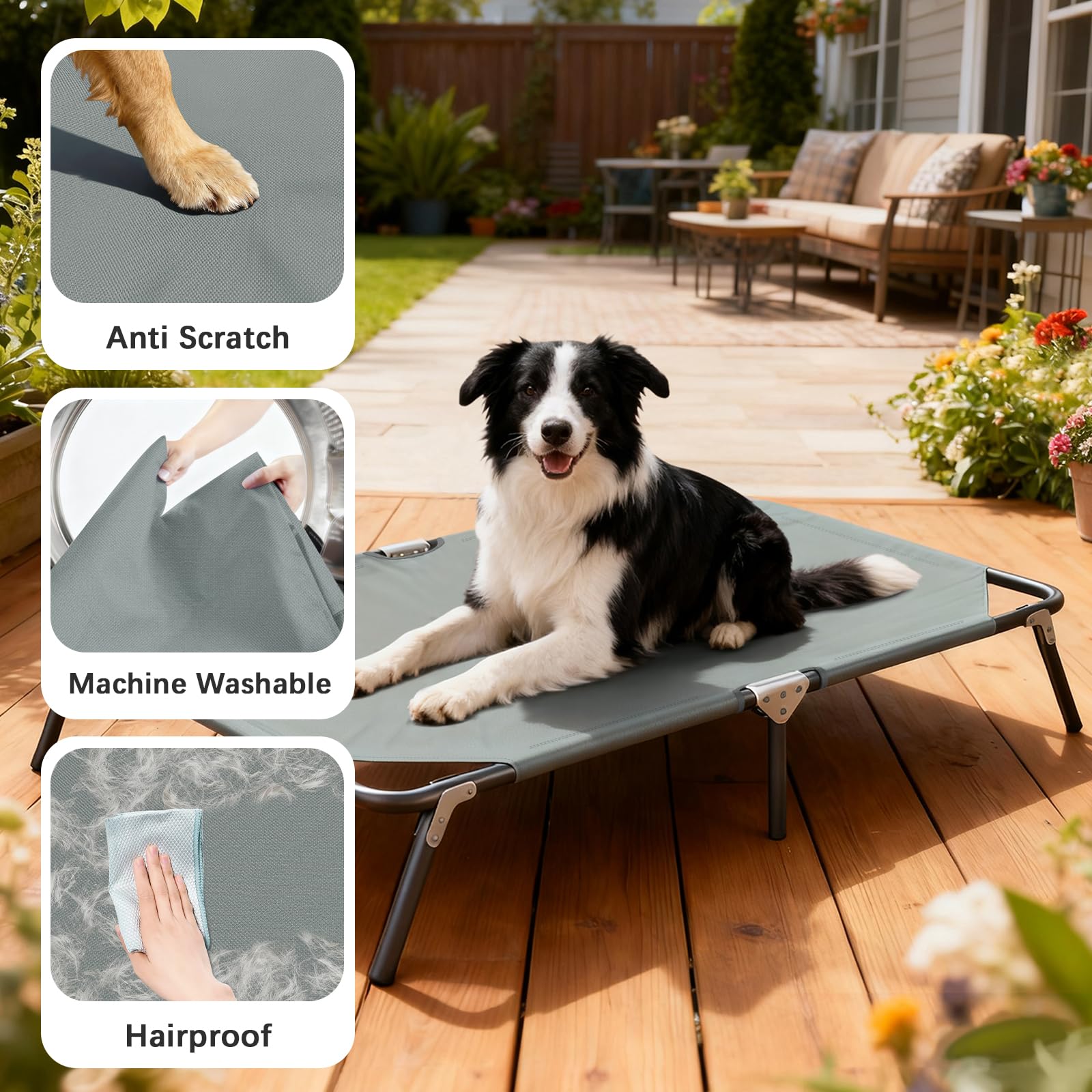 STARLATTA washable cooling cover dries quickly and resists odors for outdoor lounging