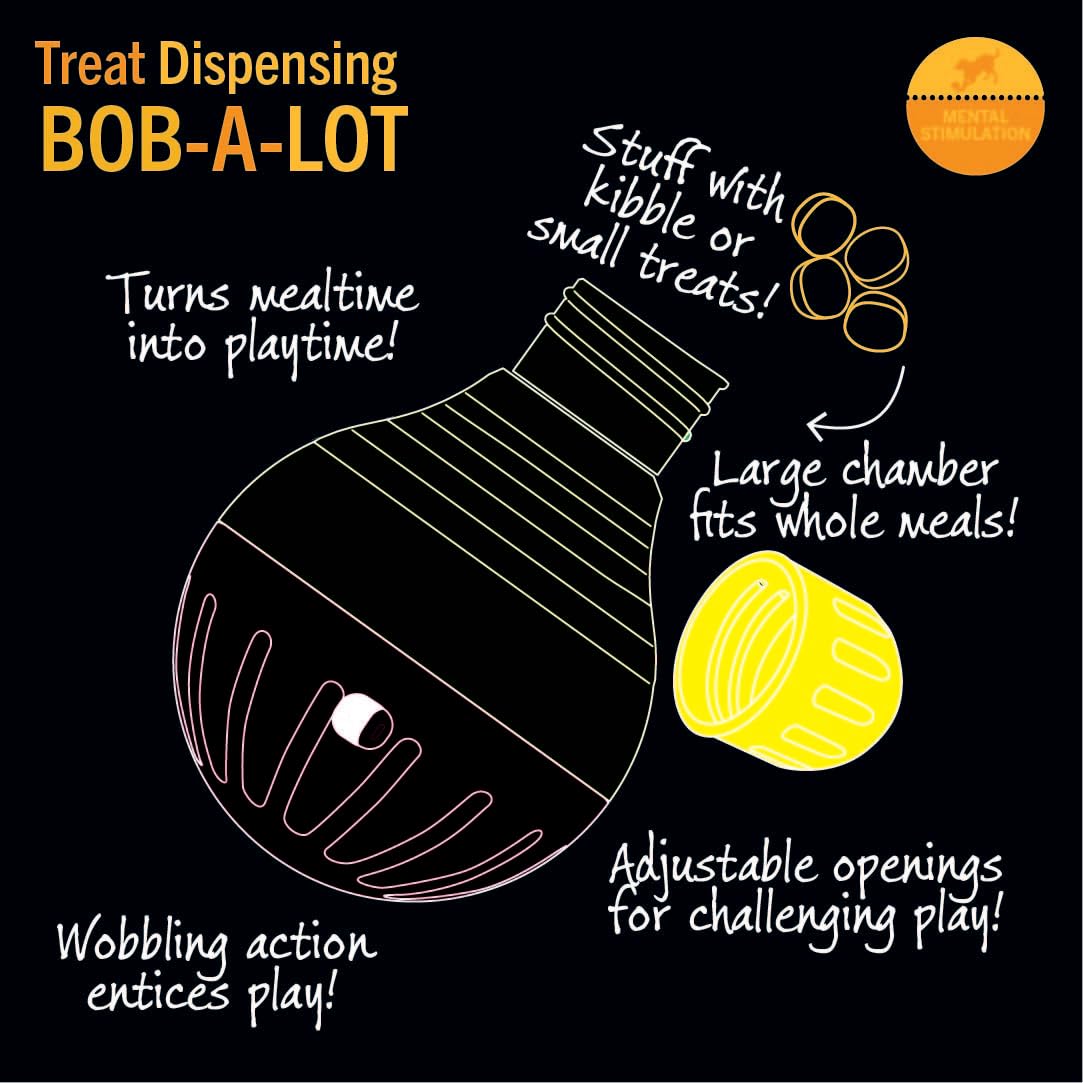 Starmark Bob-A-Lot toy for supervised play to extend mealtime safely