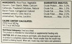 Starmark Everlasting bacon: empaque compacto, 2 masticables por bolsa para perros pequeños.