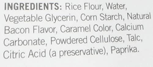 Eight-chews, bacon flavor, for under-40-lb dogs in a 4-pack.