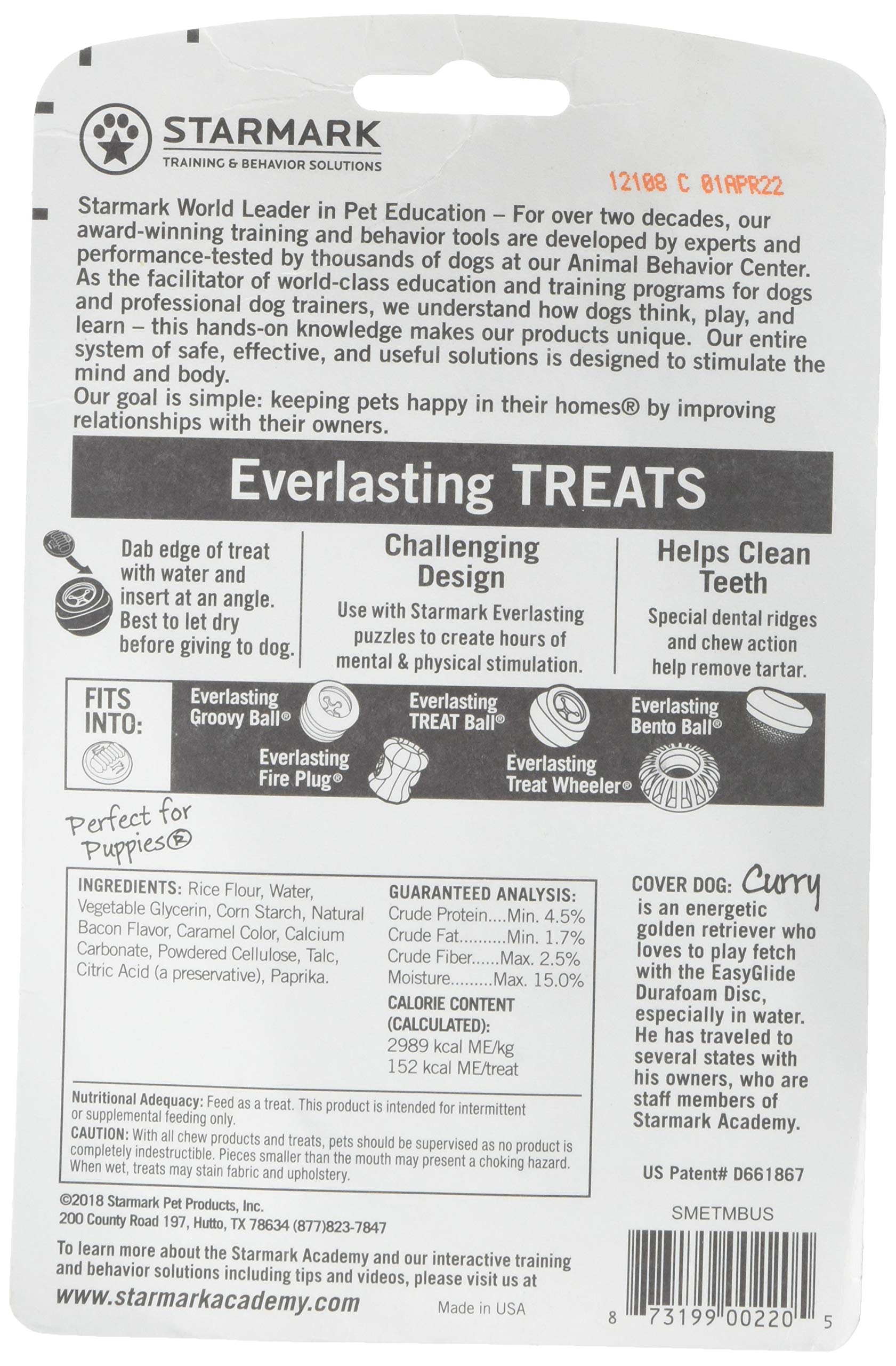 Closeup of ridged texture on Starmark Everlasting bacon chew.