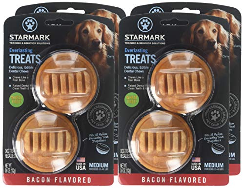 Dental ridges on Starmark Everlasting chew may help remove tartar.
