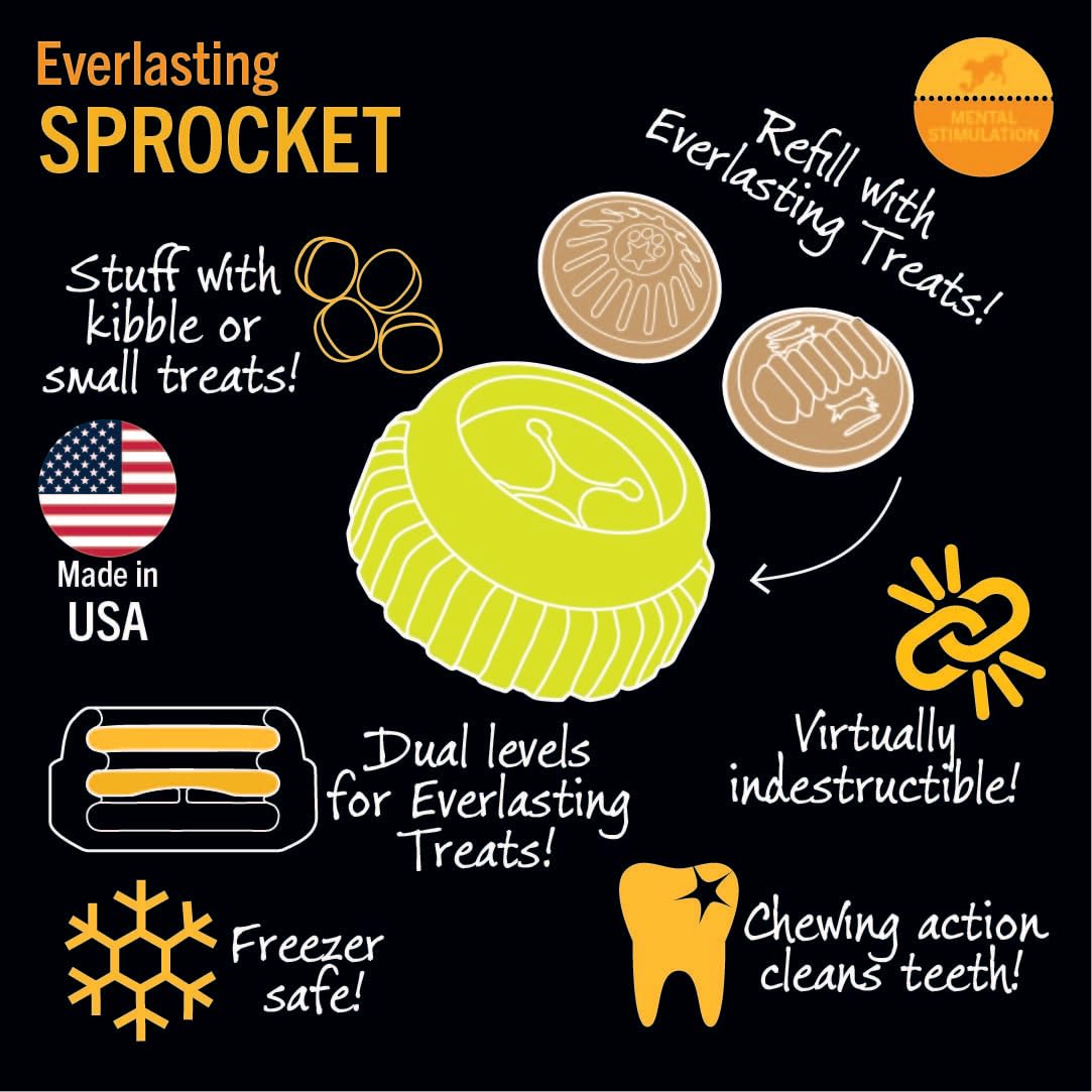 Starmark Everlasting Sprocket Mediano, para-mordedores-poderosos ofrece juego duradero.
