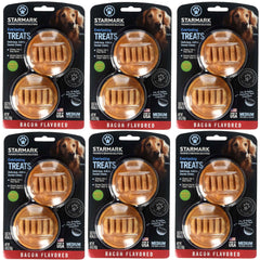 Starmark Everlasting Treats medium bacon chew close-up highlighting texture and flavor