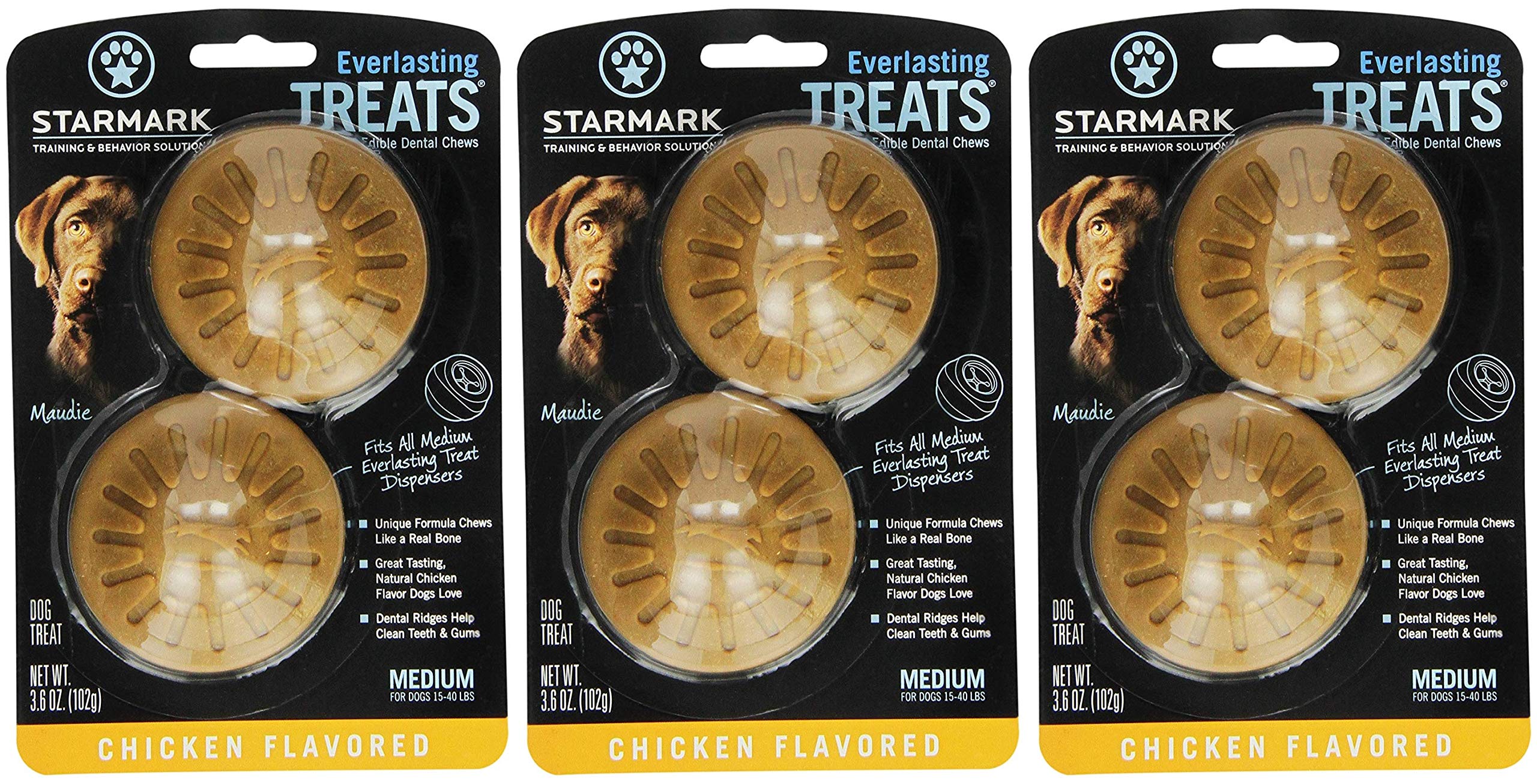 Starmark Everlasting Treats dental chews package designed for easy, edible dental care.