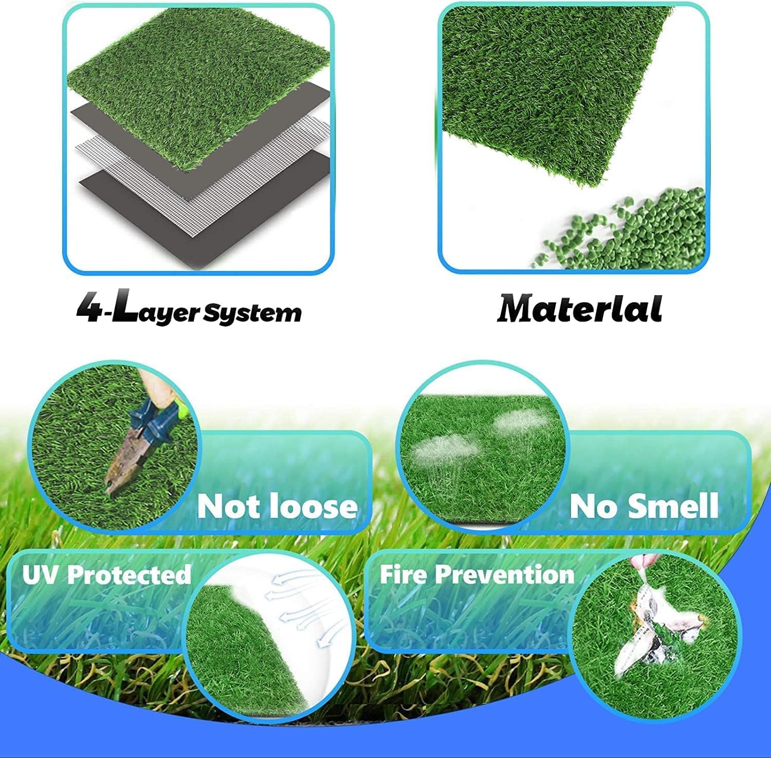 STARROAD-TIM artificial grass rug dog-puppy-training-area, supports potty training and indoor-outdoor use.