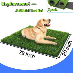 STARROAD-TIM artificial grass rug lush-green surface, ideal for outdoor-like lawn at home.