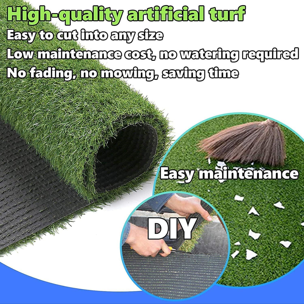 STARROAD-TIM artificial grass rug two-pack, convenient replacement and rotation for busy households.