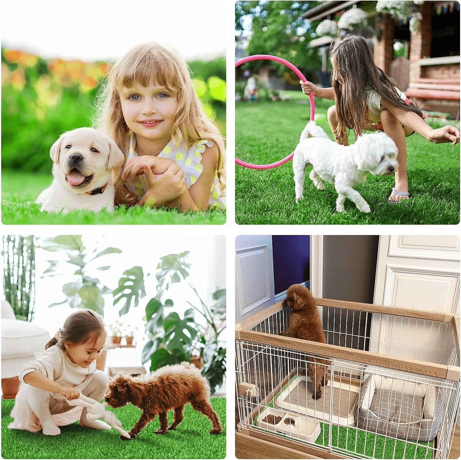 STARROAD-TIM green realistic-look grass decor for patios and pets.