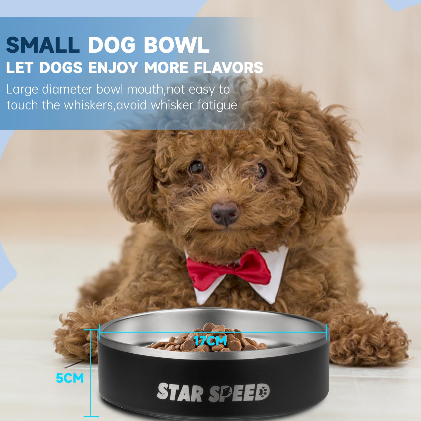 StarSpeed 200oz extra-large stainless dog bowl supports big breeds
