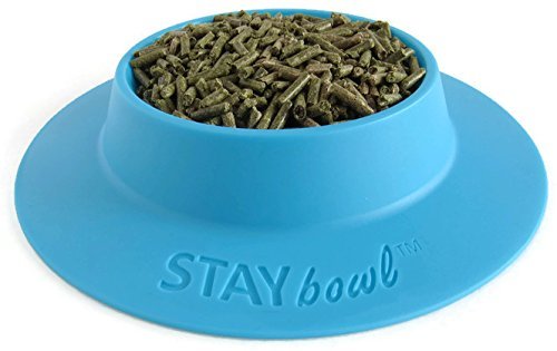 STAYbowl pack of 2 sky blue bowls for multi-pet feeding setups