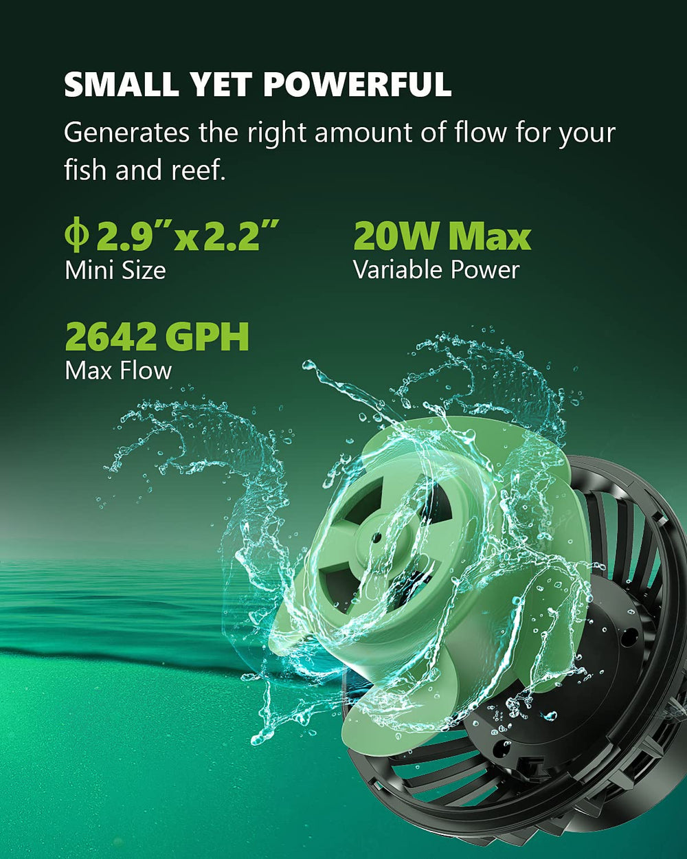 STAYGROW Wave Maker controller demonstrates precise mode selection for tailored aquarium flow.