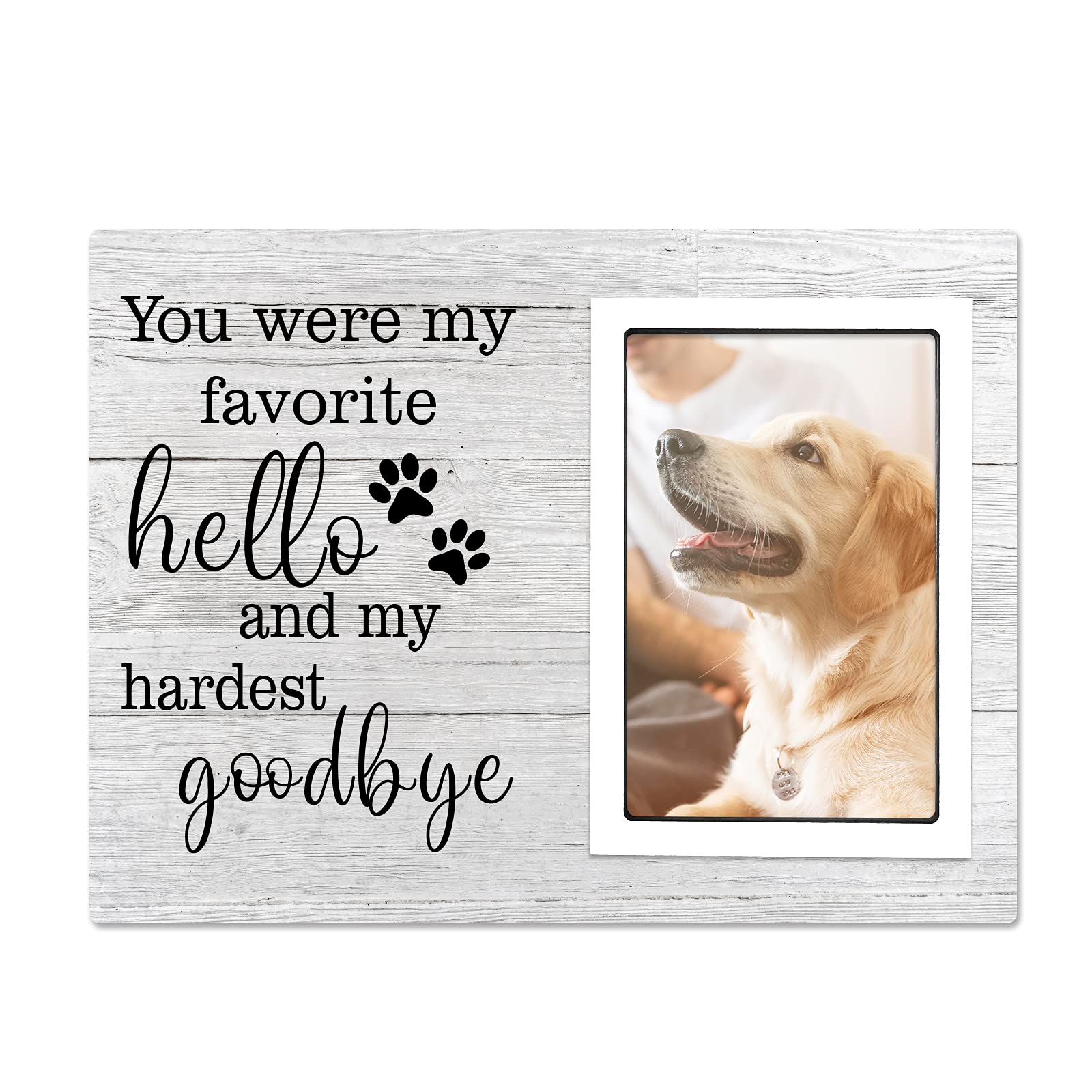 SteadStyle dog memorial frame 10x8 size, ideal for preserving cherished 4x6 dog photos.