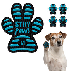 Steady Paws anti-slip paw grips package showing quick-apply traction.