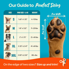 Steady Paws paw grips cut-to-fit feature for custom sizing.
