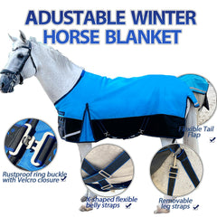 SteeDear removable leg straps help keep the blanket in place.
