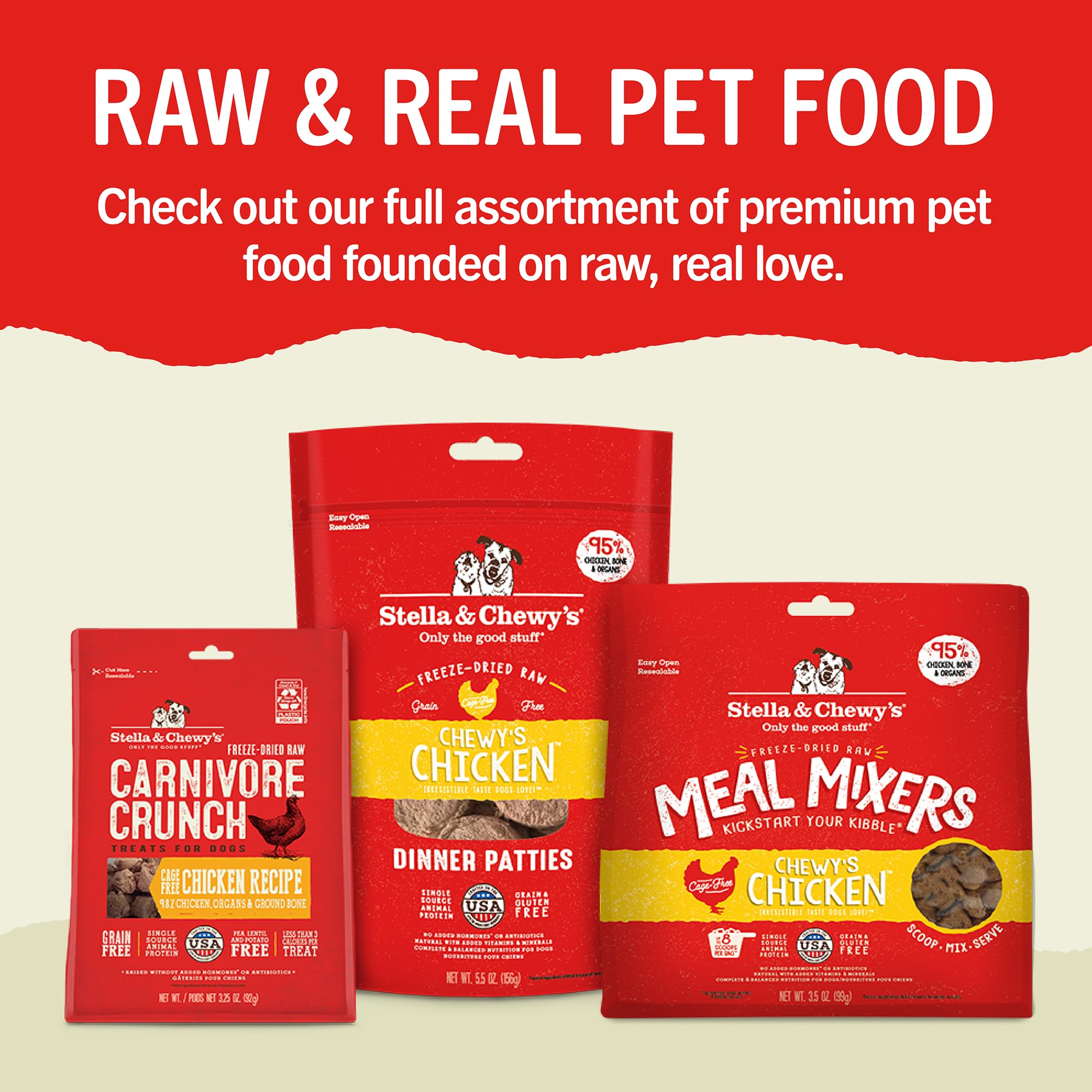 Sizes available for dogs of all sizes and chewers