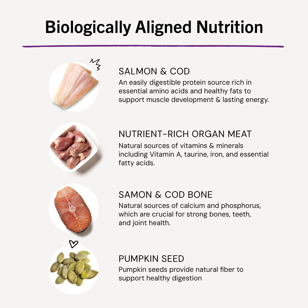 Stella & Chewy's natural ingredients with organic produce support clean nutrition.