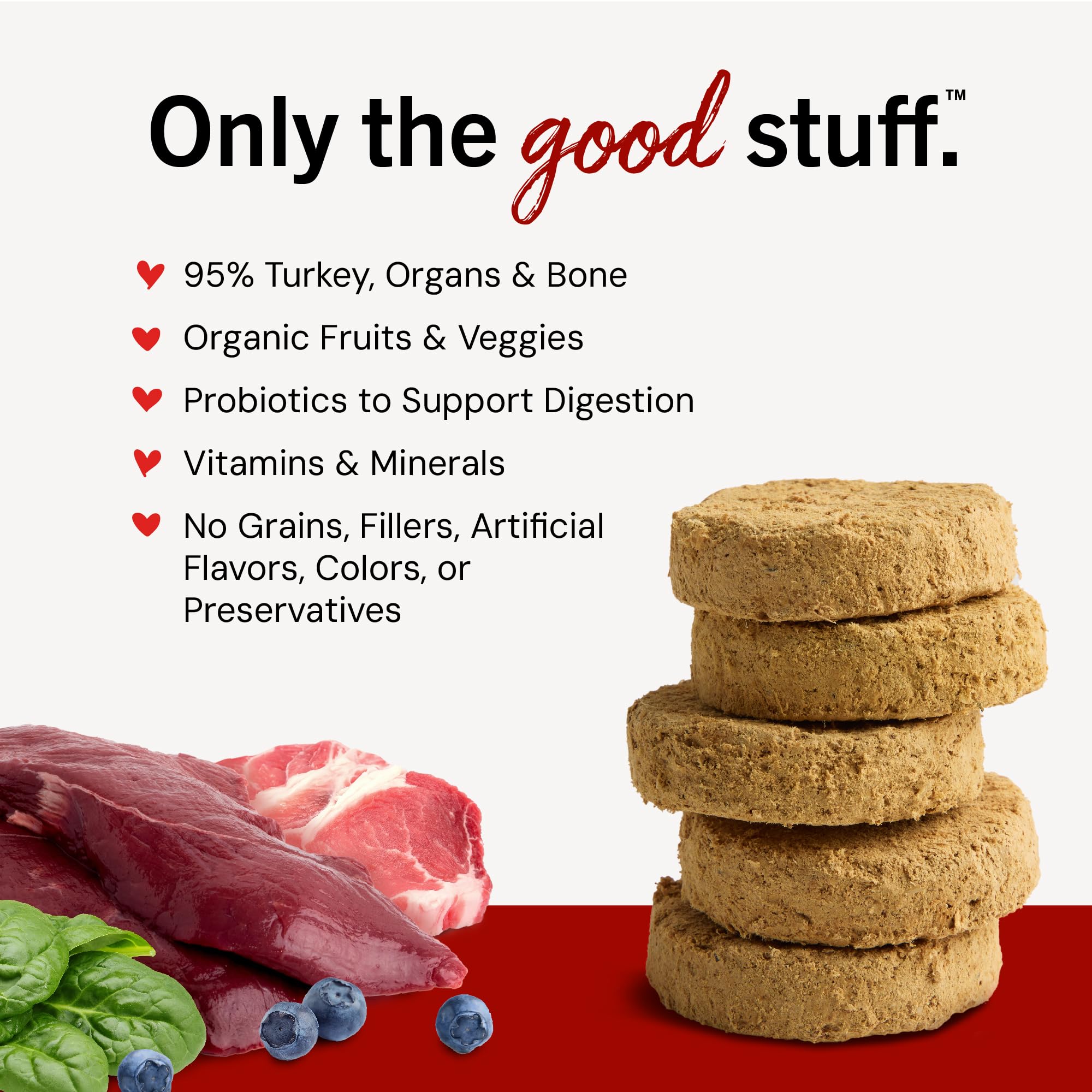 Stella & Chewy's venison patties served as a complete meal option for dogs.