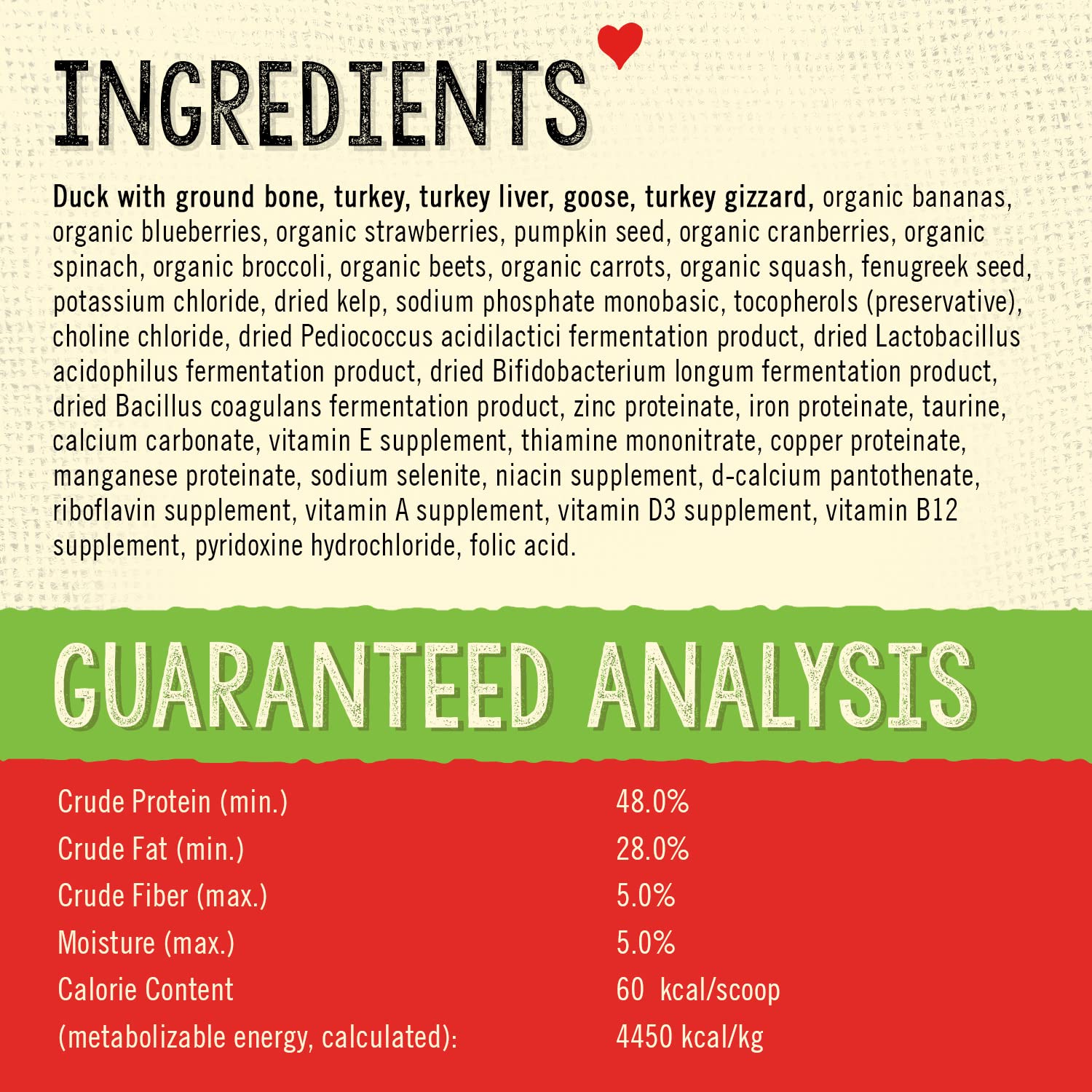Stella & Chewy's meal mixer ingredients fruits veggies closeup show added antioxidants and fiber