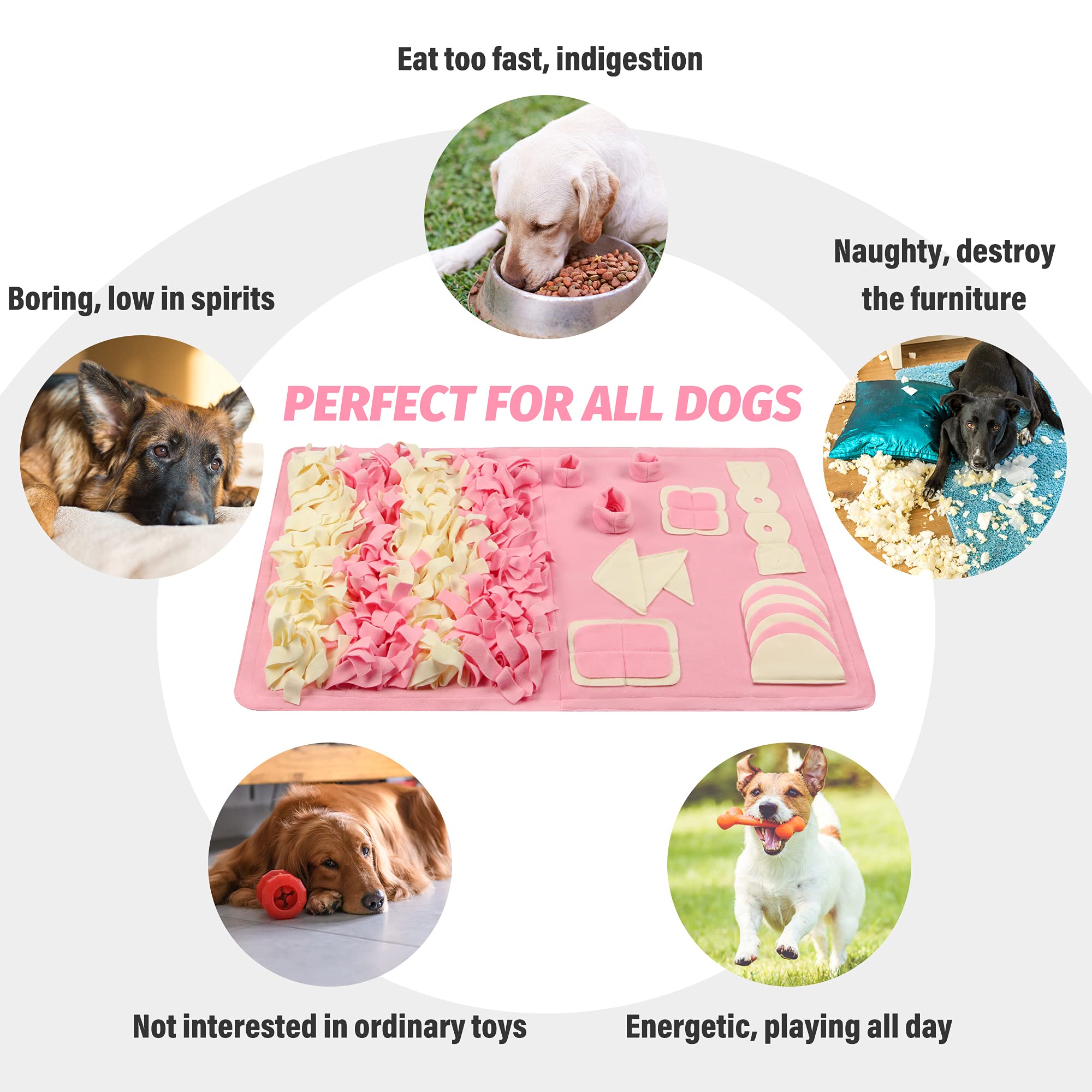 Stellaire Chern snuffle mat anti-slip backing keeps sessions clean.