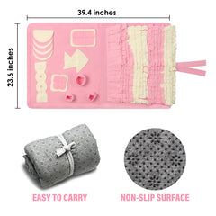Stellaire Chern snuffle mat side view shows compact design for home use.