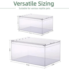 STELPAW PC terrarium 360° viewing for unobstructed pet observation.