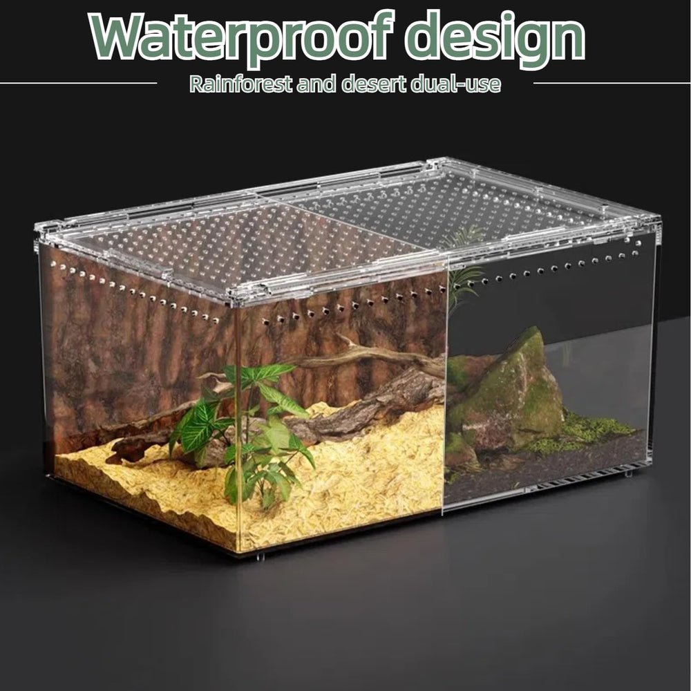 STELPAW PC reptile terrarium escape-door demonstrates secure access