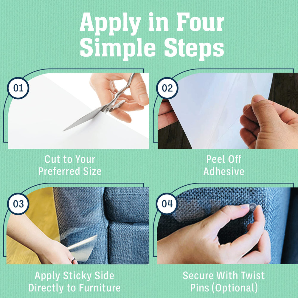Stelucca Amazing Shields self-adhesive pad enables quick setup.