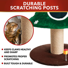 Stephan Roberts cat Christmas tree sisal posts promote healthy scratching while decorating your space.