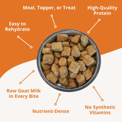 Steve's Real Food pork nuggets ingredient-closeup shows pure pork goodness and no fillers.