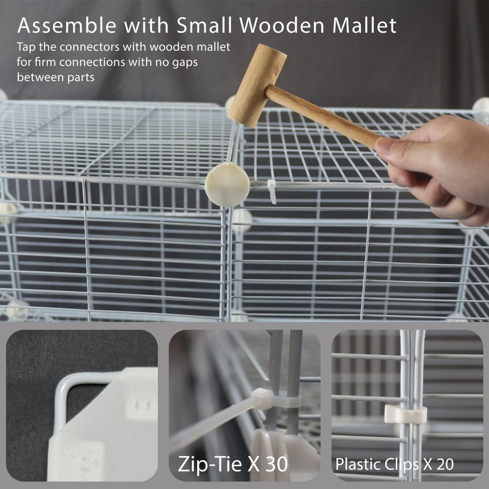 STILLCOVE interior space guinea pig cage — roomy interior for cozy pet activity
