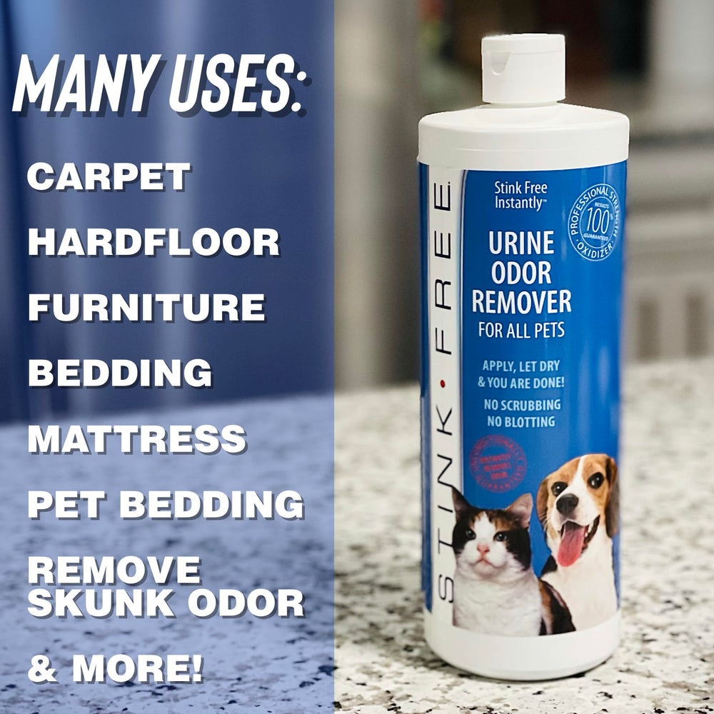 Stink Free Urine Odor Remover for outdoor rugs and patio areas