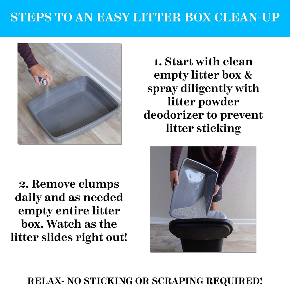 Stink Free works with all litters and boxes; versatile odor management.