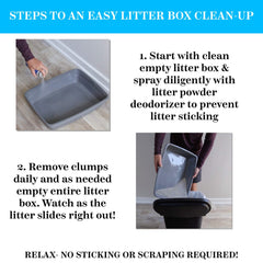Stink Free works with all litters and boxes; versatile odor management.