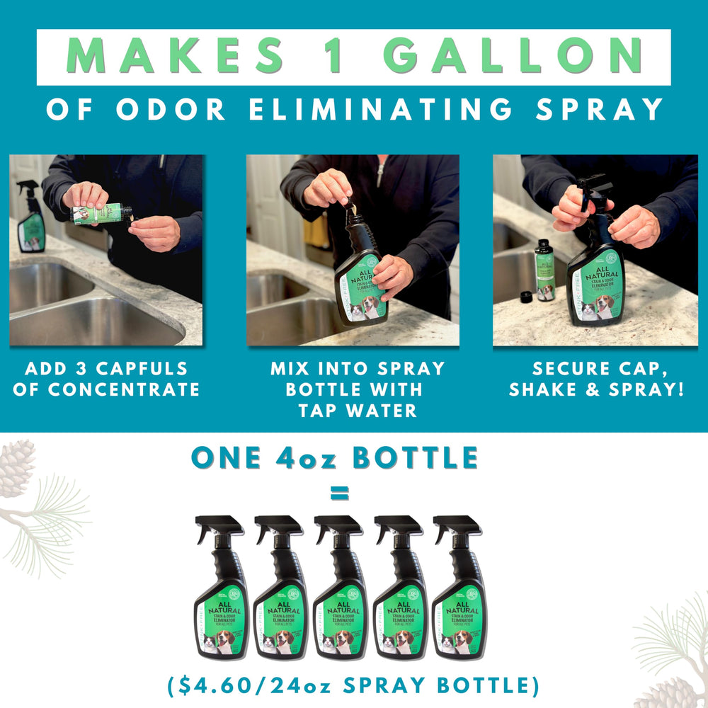 Stink Free dog-bed-application targets odors in fabrics and upholstery.