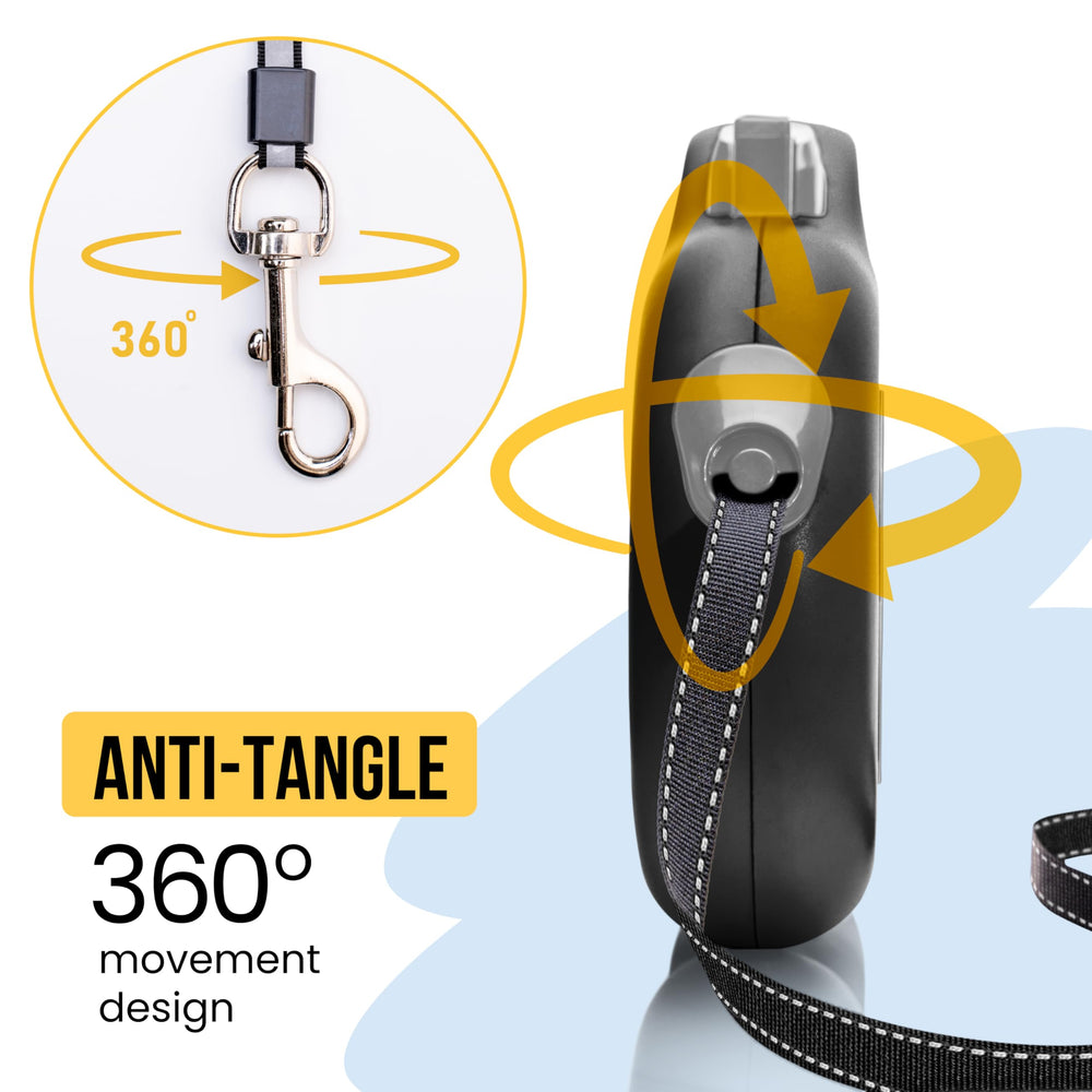 STITCHLEASH StitchLeash 360-degree tangle-free mechanism prevents knots.