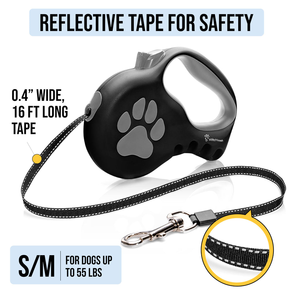 StitchLeash 360-degree rotation prevents tangling for smoother walks.