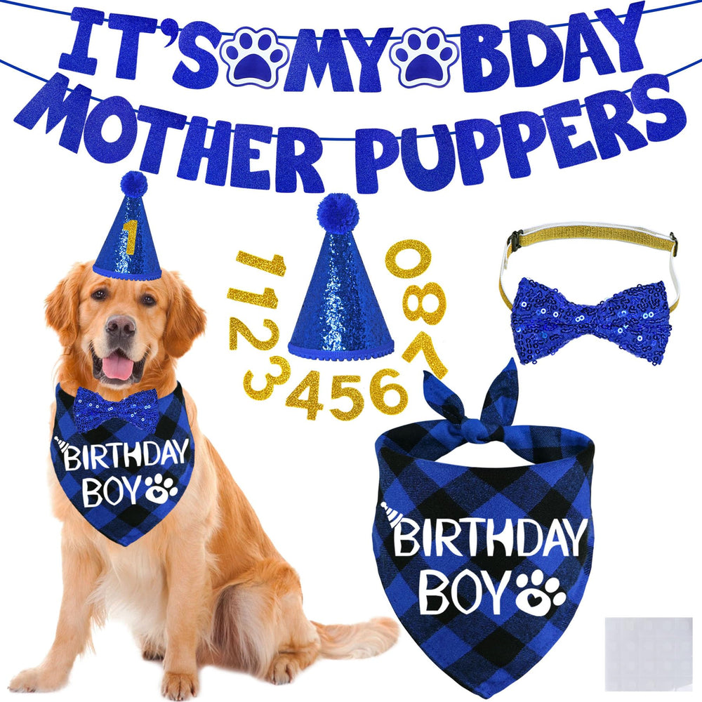 STMK It’s My Bday banner adds festive backdrop for pet birthday celebrations.
