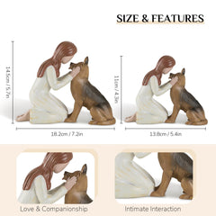 Storieme German Shepherd Figurine Front image, a display-worthy keepsake for shelves and mantels.