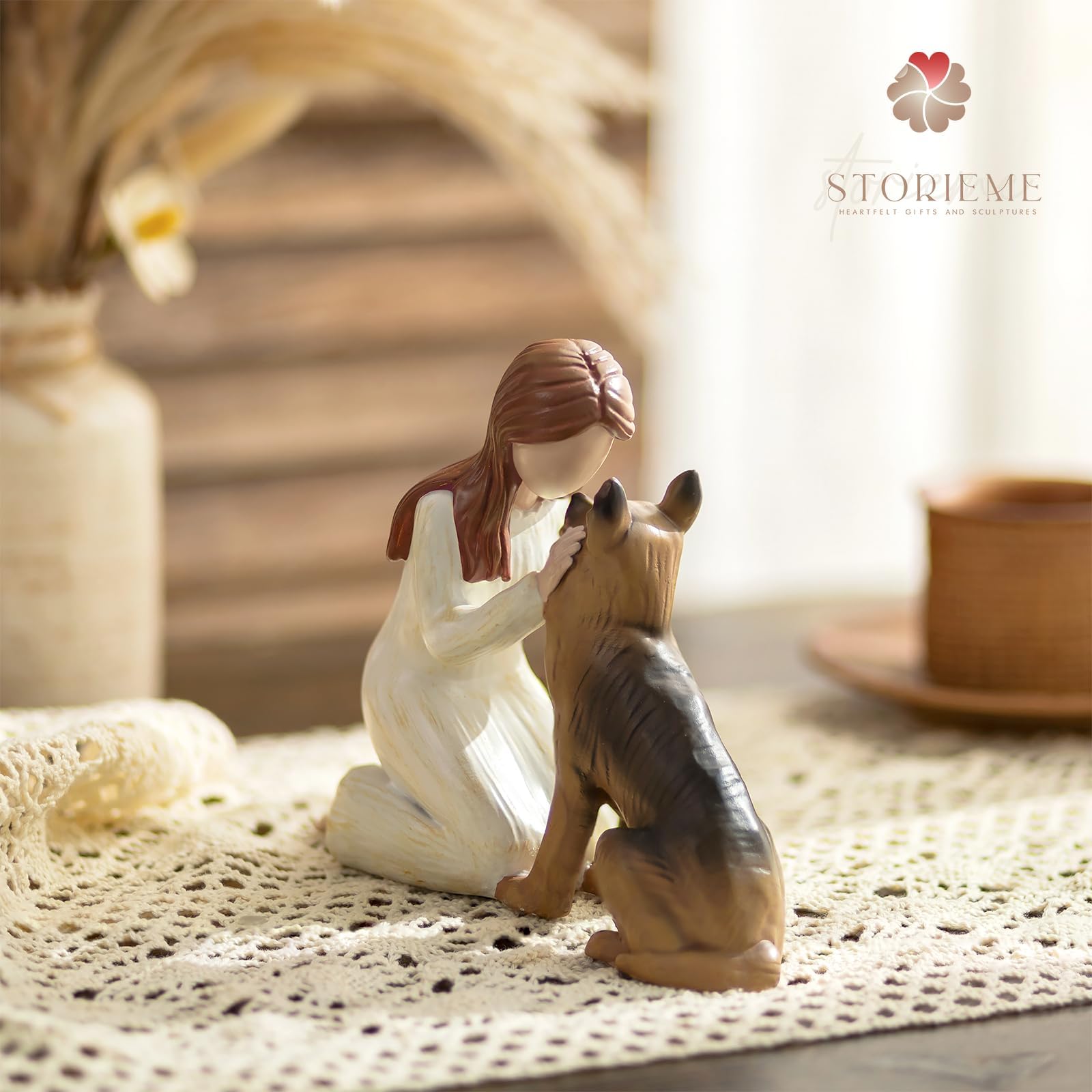 Storieme Memorial Tabletop Figure image, tabletop memorial for a cherished canine companion.